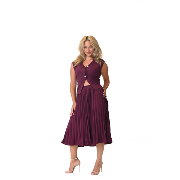 LA ROUGE PLEATED SET