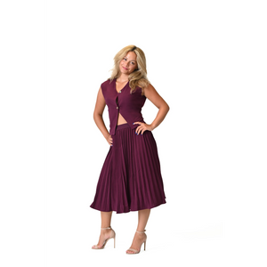 LA ROUGE PLEATED SET