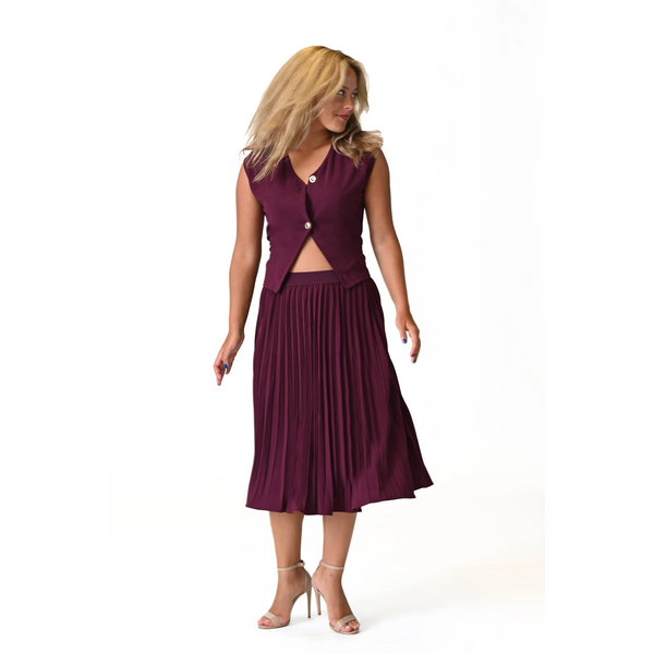 LA ROUGE PLEATED SET