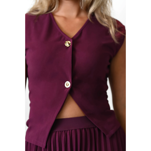 LA ROUGE PLEATED SET