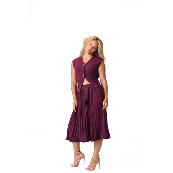 LA ROUGE PLEATED SET