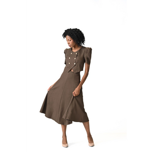 OCTAVIA CROP & CINCH SKIRT SET