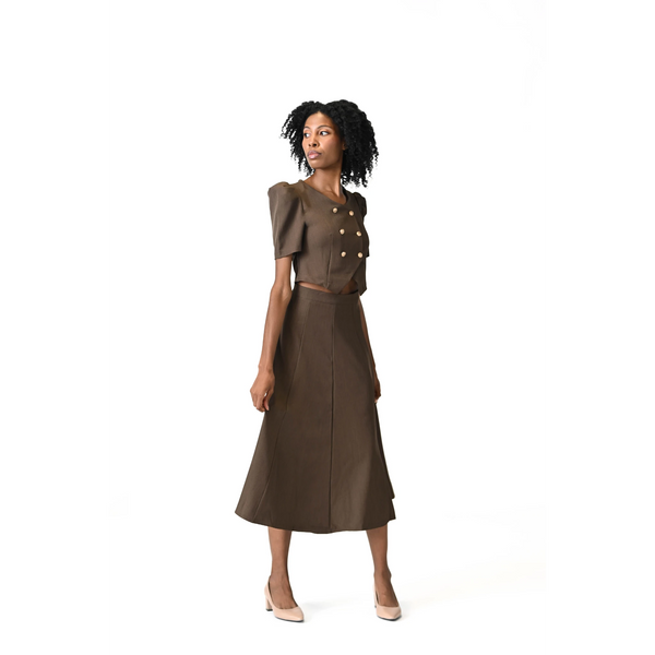 OCTAVIA CROP & CINCH SKIRT SET
